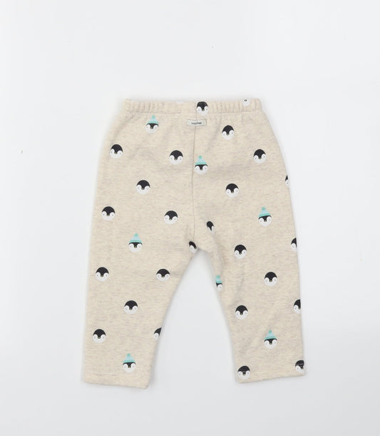 Gap Girls Beige Animal Print Capri Trousers Size 3-6 Months