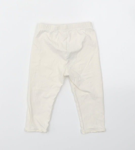 Gap Baby Ivory Capri Leggings Size 12-18 Months