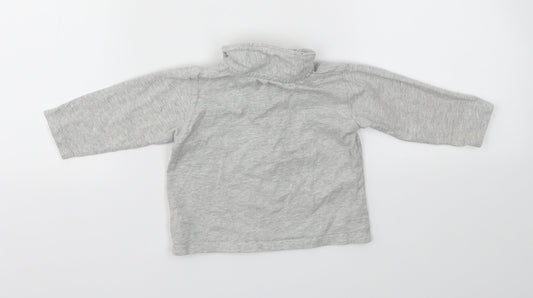 M&S Boys Grey Basic T-Shirt Size 6-9 Months