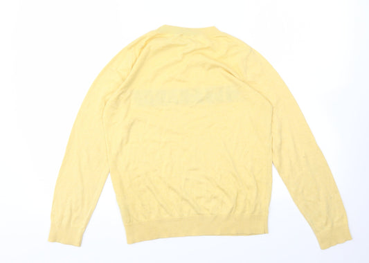 New Look Womens Yellow Basic T-Shirt Size 6