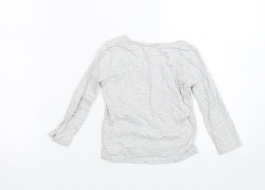 Primark Girls Grey Top Pyjama Top Size 2-3 Years - Penguin