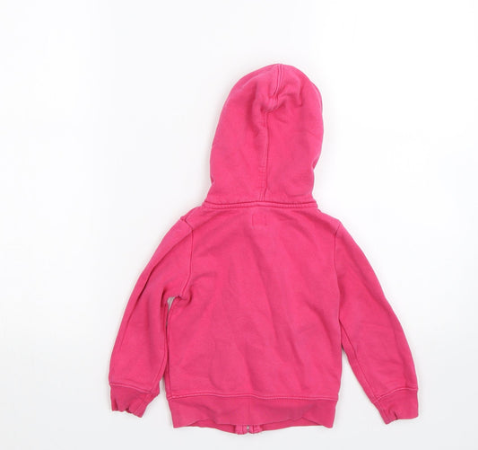 Gap Girls Pink Full Zip Hoodie Size 2 Years