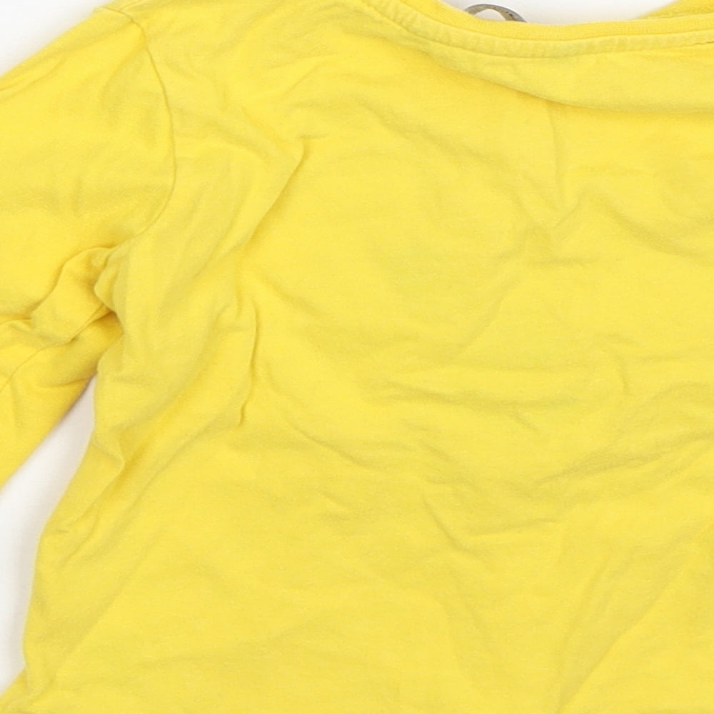 George Baby Yellow Basic T-Shirt Size 18-24 Months - Pudsey Bear