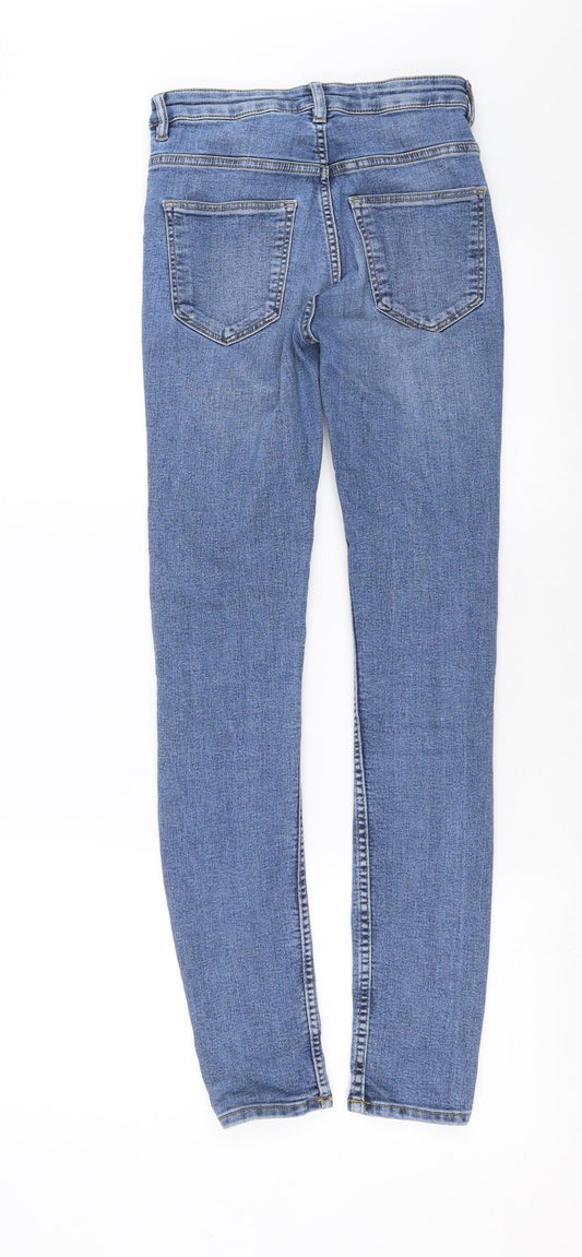Divided by H&M Womens Blue Denim Skinny Jeans Size 4 L28 in