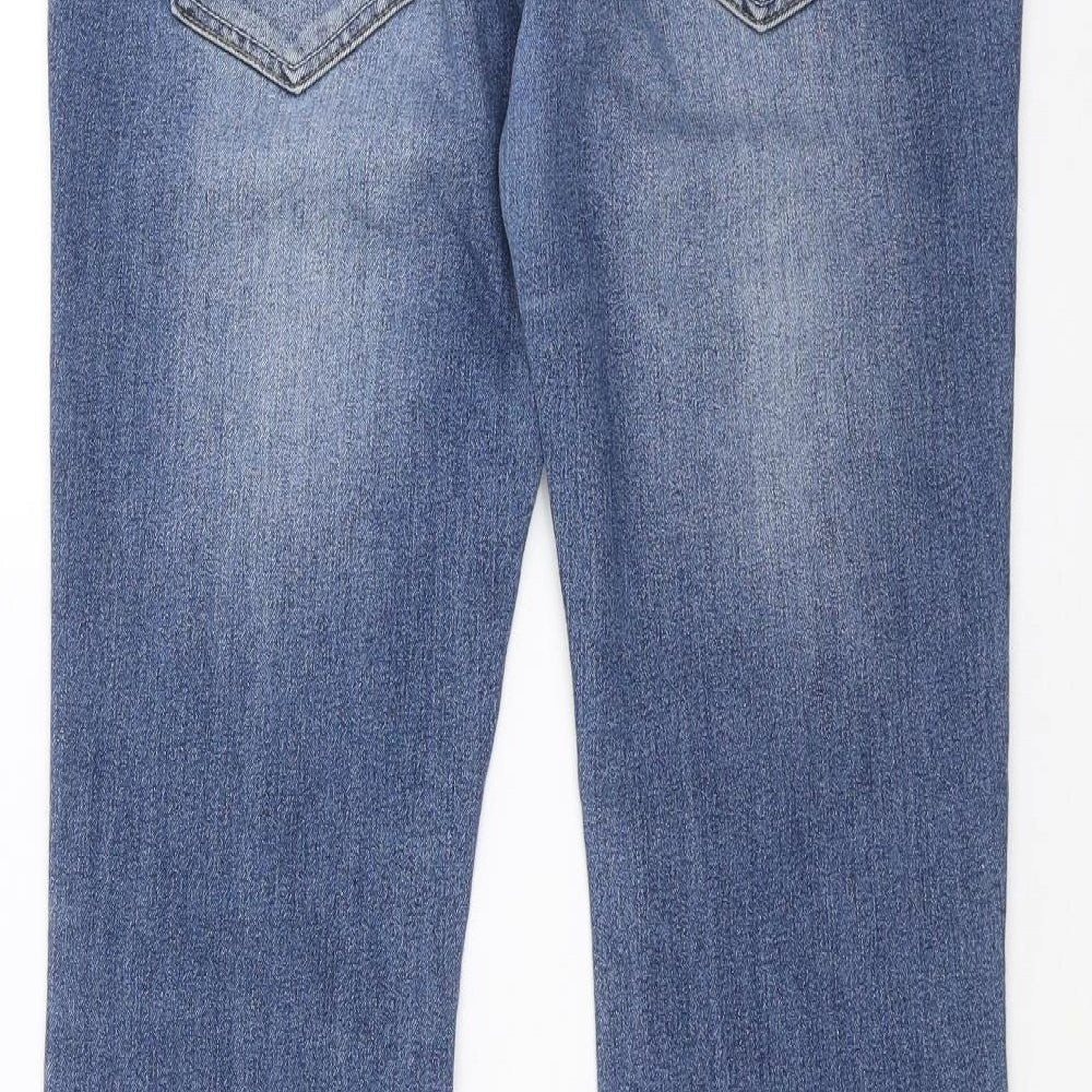 Preworn Womens Blue Denim Bootcut Jeans Size 30 in L30 in