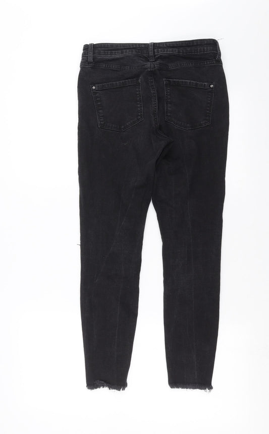 Dorothy Perkins Womens Black Denim Skinny Jeans Size 8 L26 in