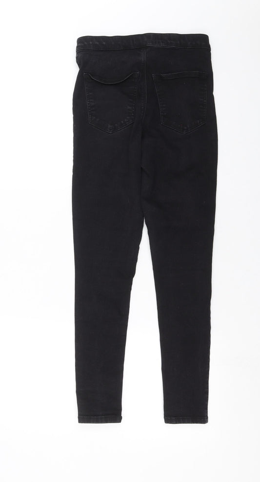 Topshop Womens Black Denim Skinny Jeans Size 26 in L26 in