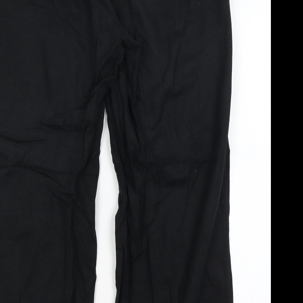 George Womens Black Trousers Size 16 L27 in