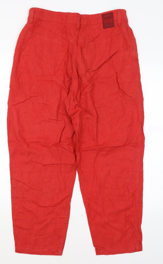 Mac Jeans Womens Red Trousers Size 16 L26 in