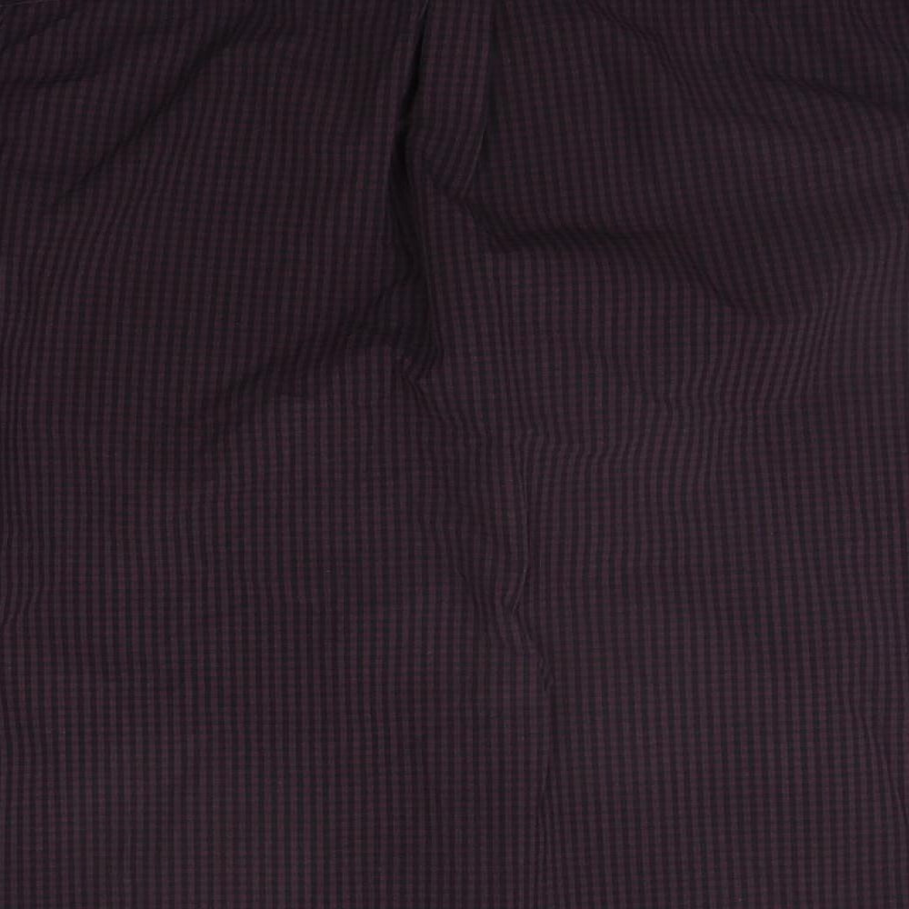 Red Herring Mens Purple Check Button-Up Size S