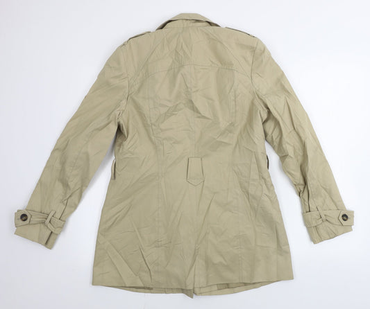 Debenhams Womens Beige Jacket Coat Size 12