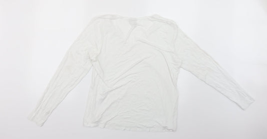 ASOS Womens White Basic T-Shirt Size 16