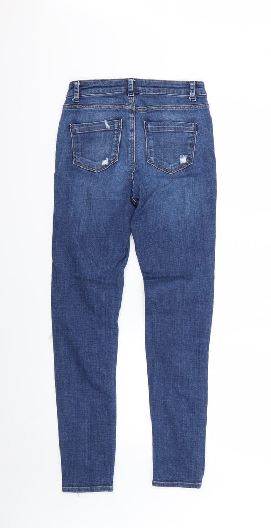 Topshop Mens Blue Skinny Jeans Size 26 L27 in