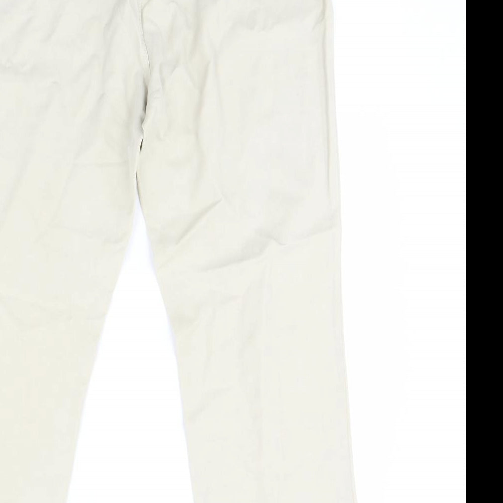 Femme Womens Beige Trousers Size 14 L28 in