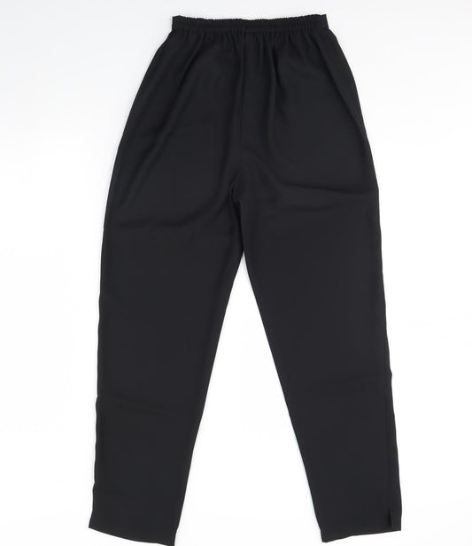 Classic Essentials Womens Black Trousers Size 10 L28 in