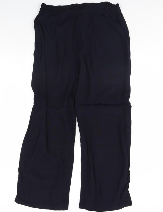Hamells Womens Blue Trousers Size 18 L32 in