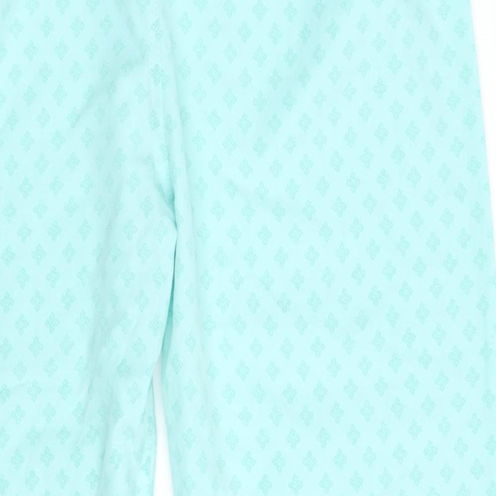 Preworn Womens Green Geometric Sweatpants Trousers Size 32 L26 in