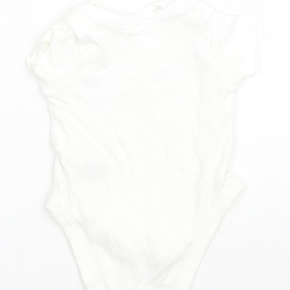 Nutmeg Girls White Babygrow One-Piece Size Newborn