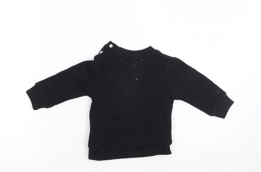 Gem look Baby Black Pullover Jumper Size 3-6 Months