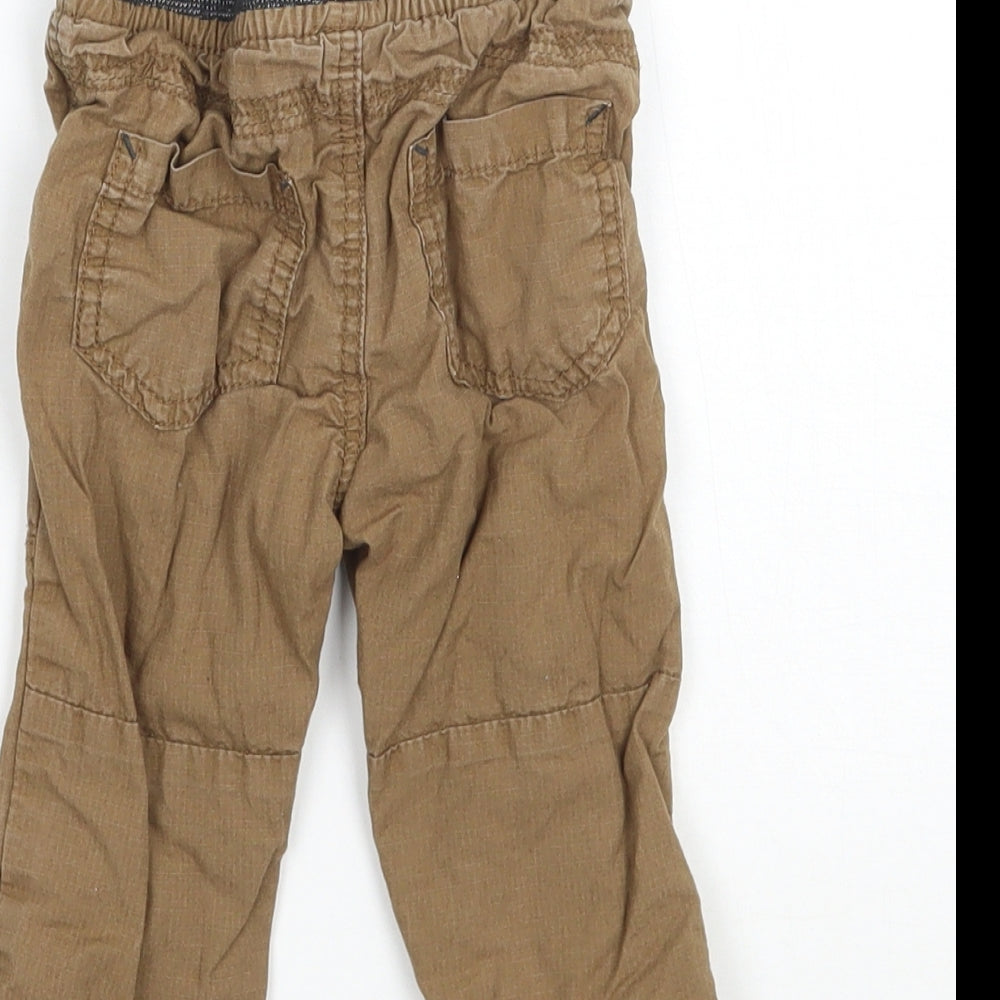 Matalan Boys Brown Cargo Trousers Size 3-6 Months