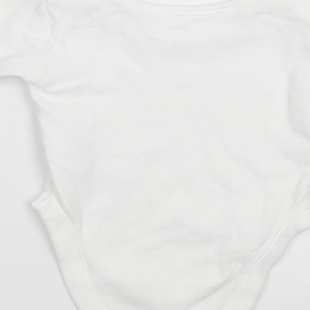 George Baby White Babygrow One-Piece Size 0-3 Months