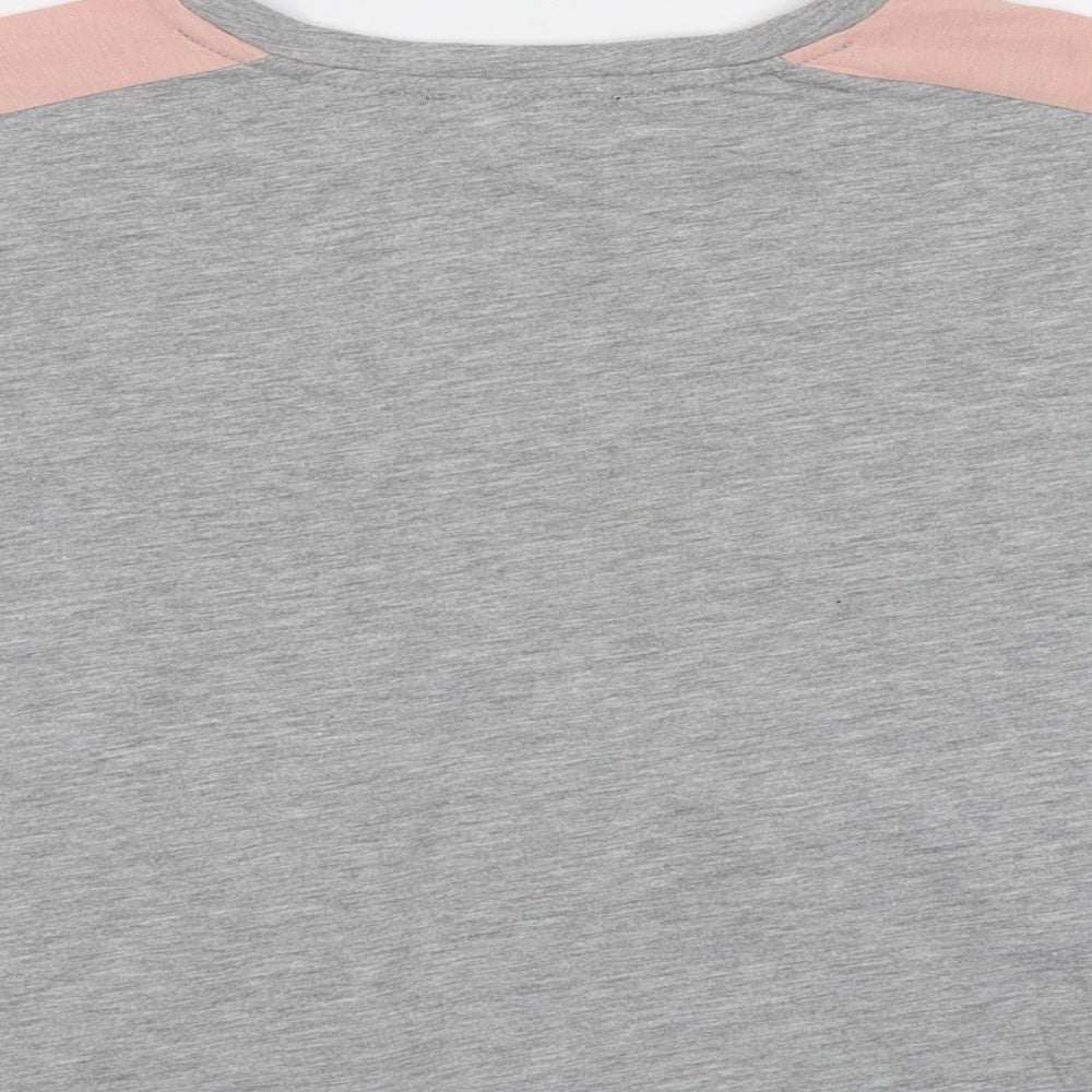 NewLook Girls Grey Basic T-Shirt Size 12 Years