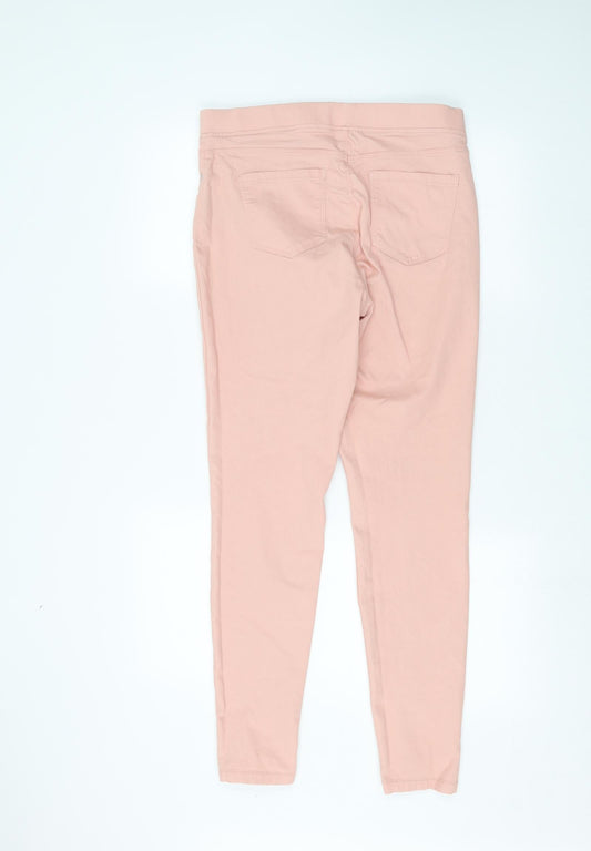 PEP&CO Womens Pink Jegging Jeans Size 12 L28 in