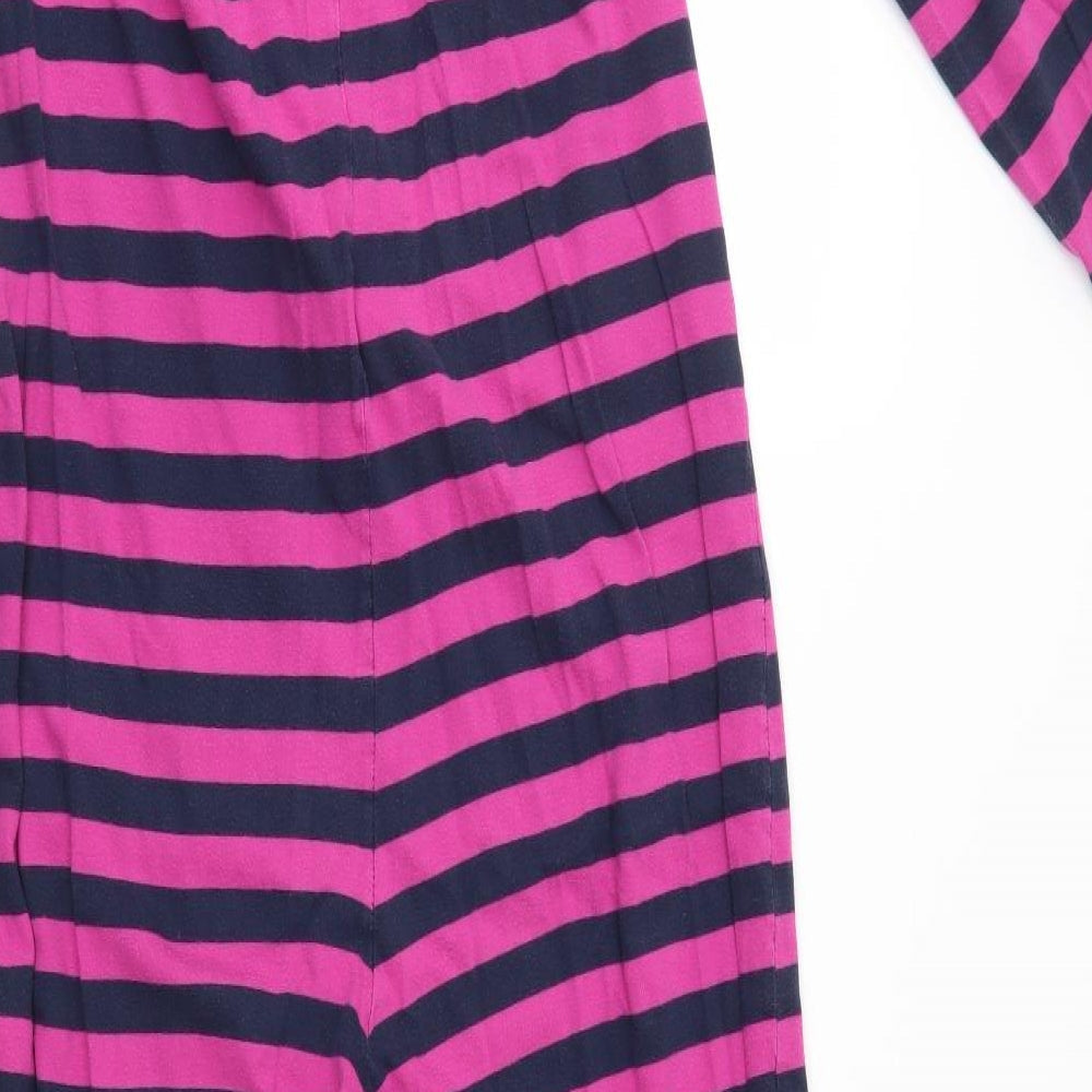 Debenhams Womens Pink Striped One Piece Size 12