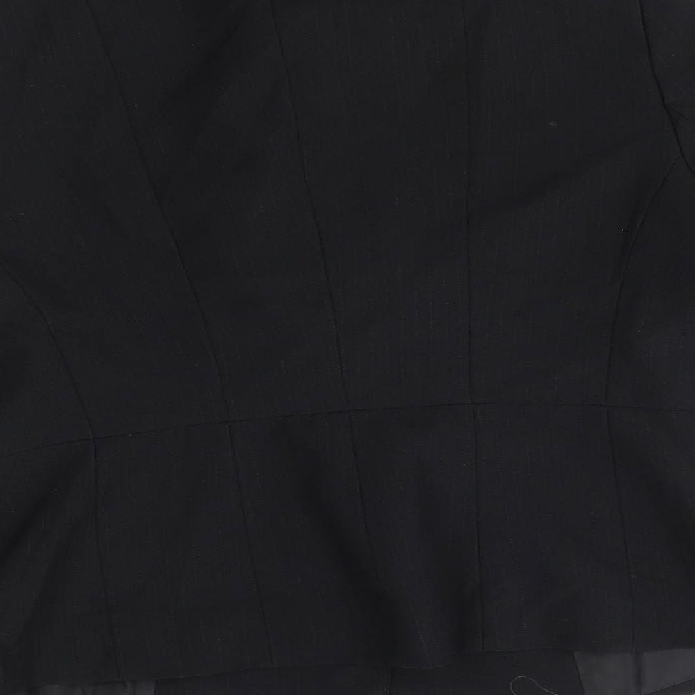 E-vie Womens Black Jacket Blazer Size 14