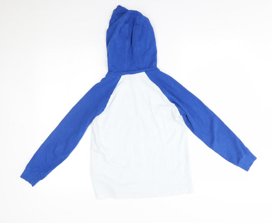 NEXT Boys Blue Pullover Hoodie Size 9 Years - skateboarding