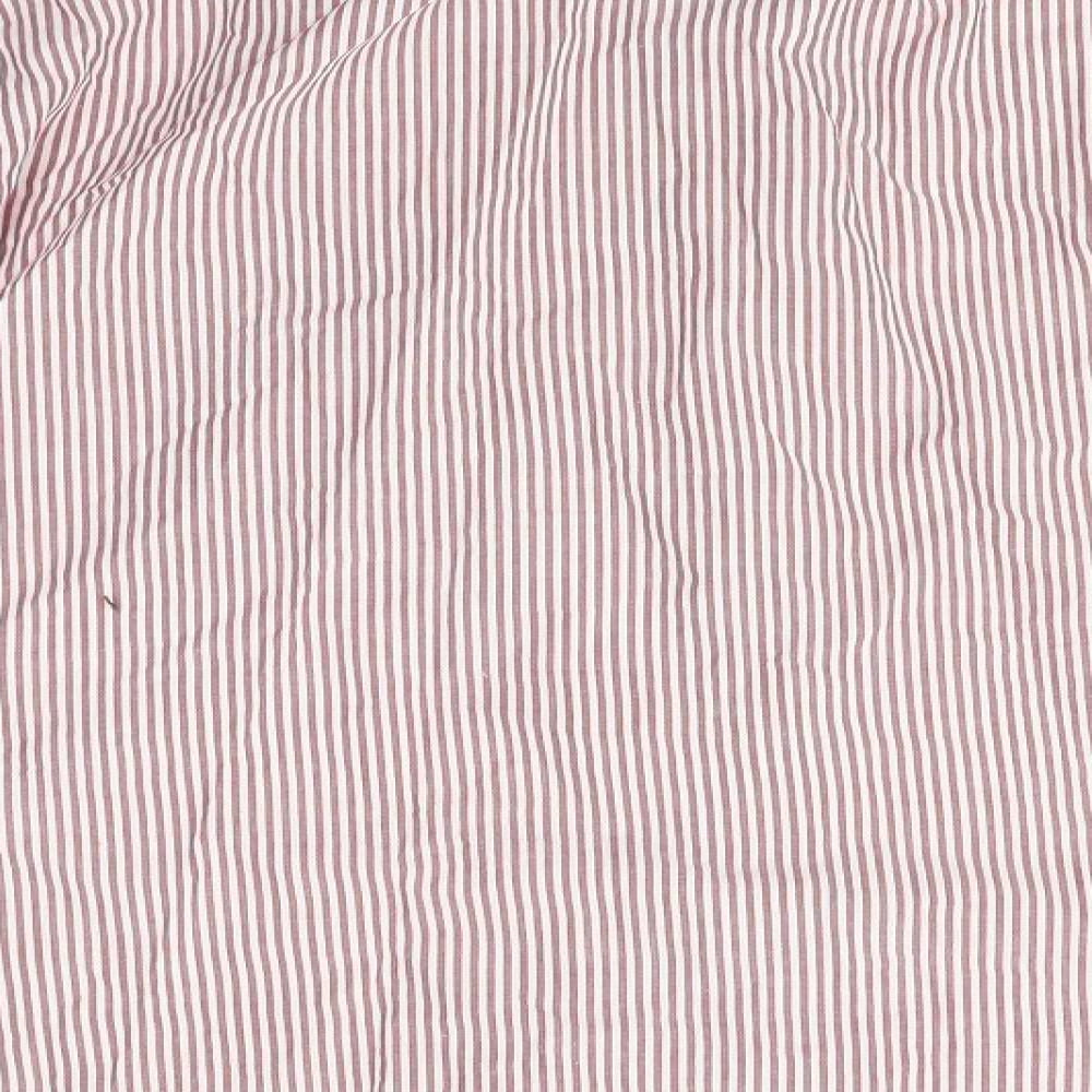 Double TWO Mens Red Striped Button-Up Size L