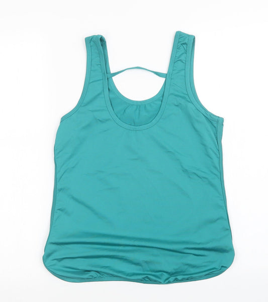 Preworn Womens Green Basic Tank Size M