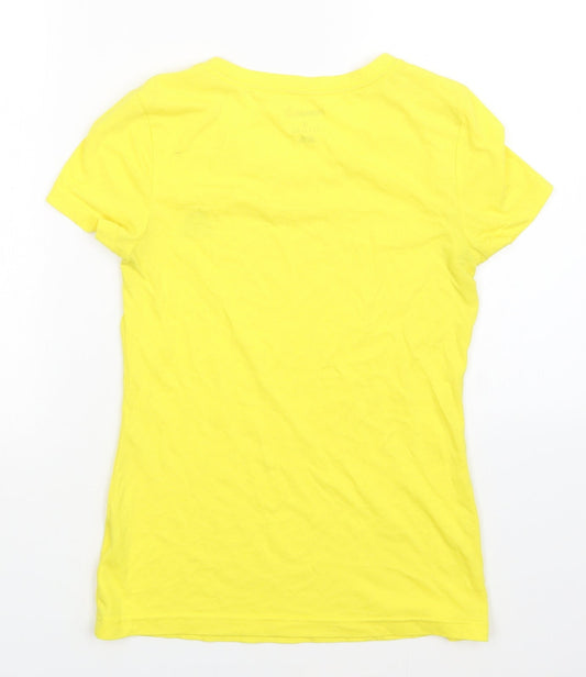 Reebok Womens Yellow Basic T-Shirt Size S