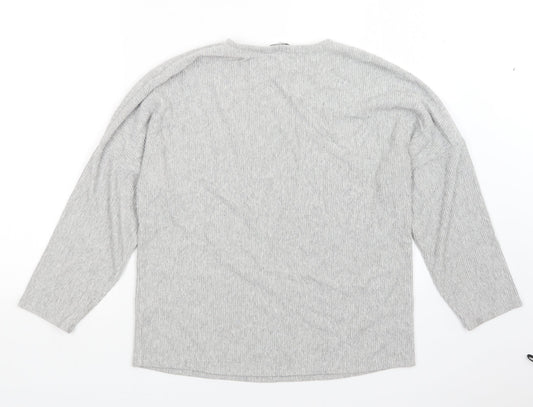 George Womens Grey Pullover Sweatshirt Size 12