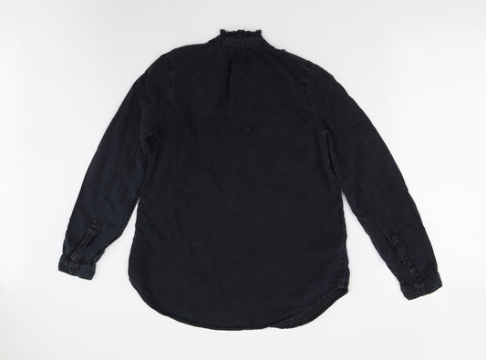 Gap Womens Black Basic Button-Up Size S
