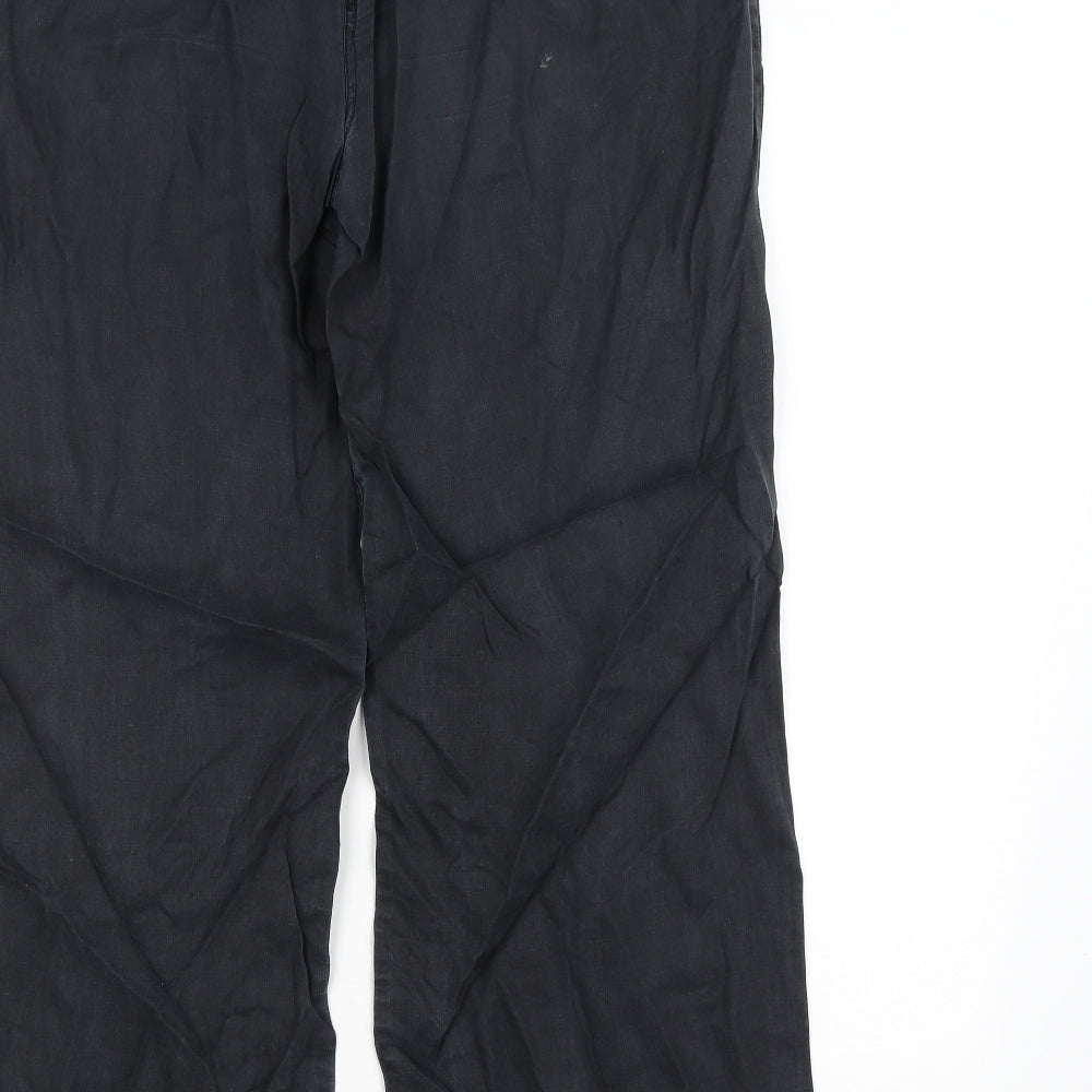 E-vie Womens Black Trousers Size 16 L27 in