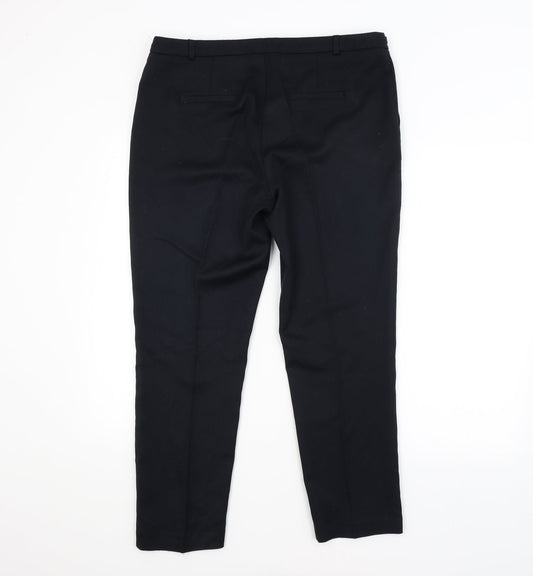 BE VERY Womens Blue Trousers Size 14 L25 in
