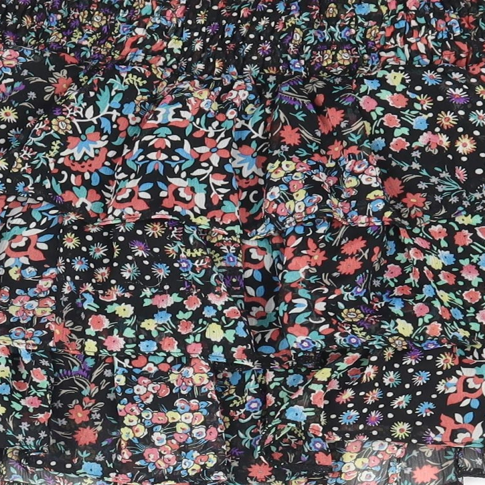 New Look Womens Multicoloured Floral A-Line Skirt Size 8