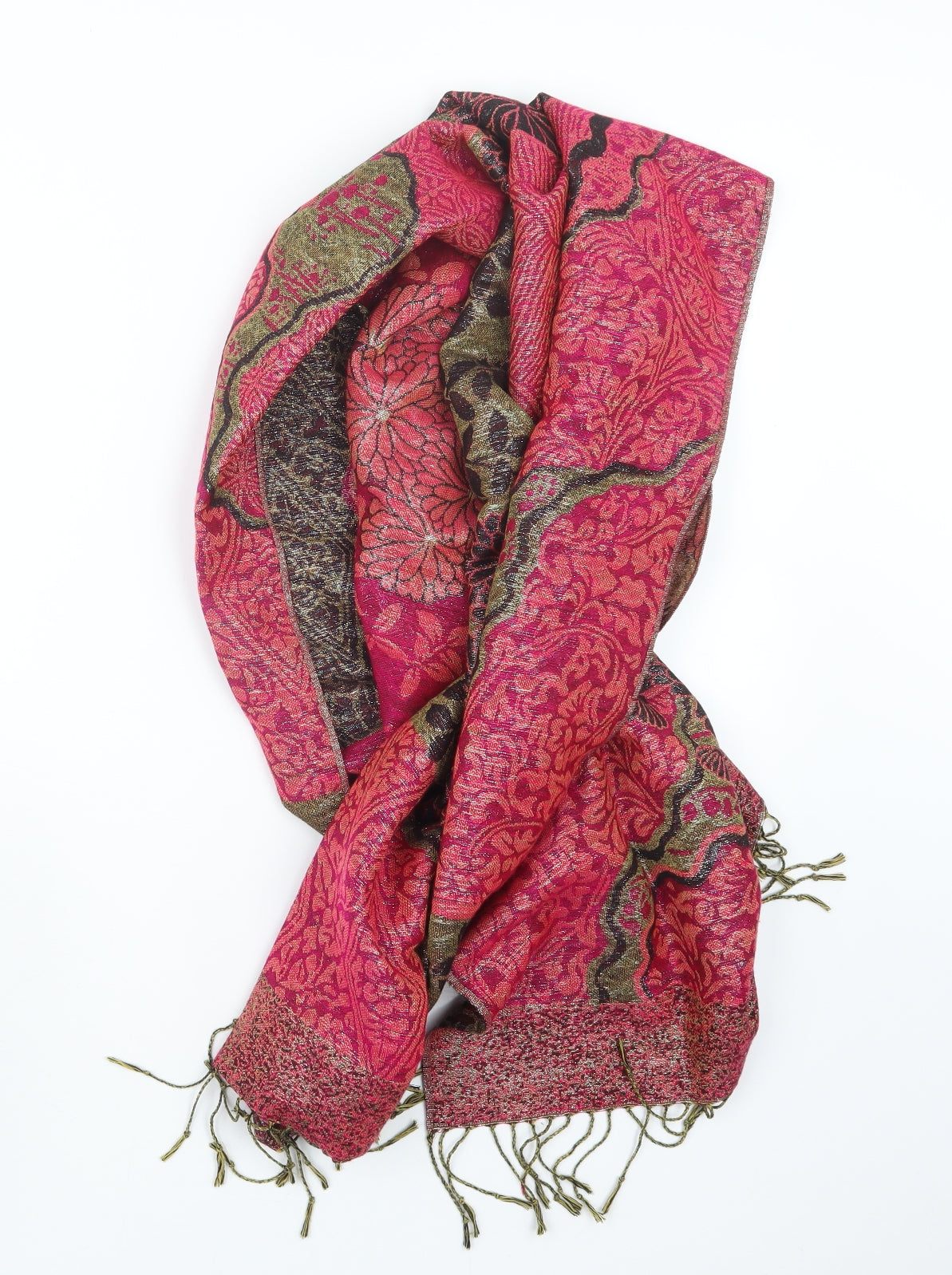 Preworn Womens Pink Scarf