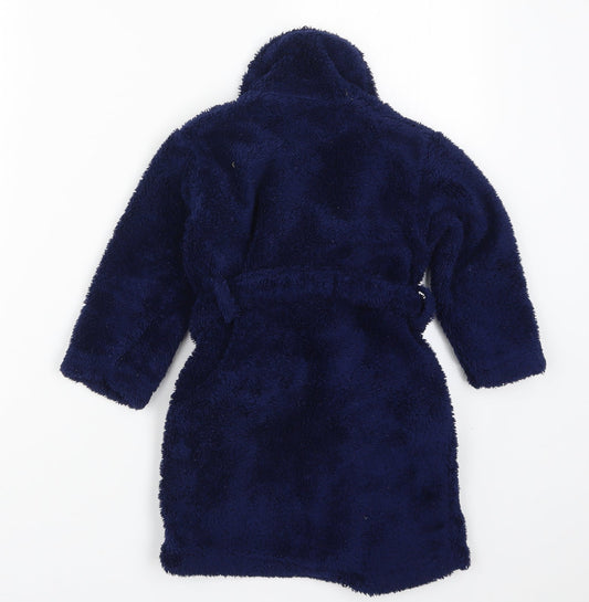 John Lewis Boys Blue Solid Robe Size 3 Years