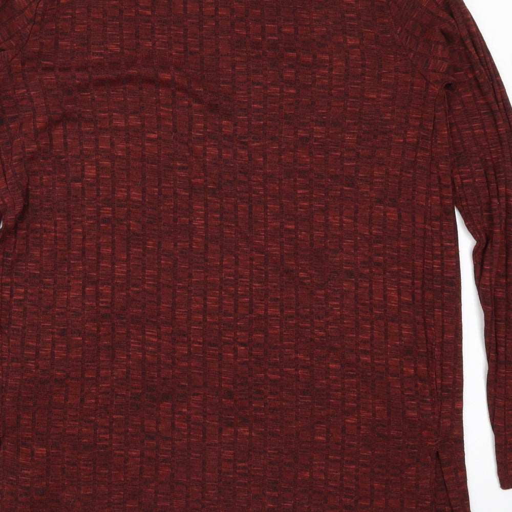 VERO MODA Womens Red Knit Cardigan Jumper Size M
