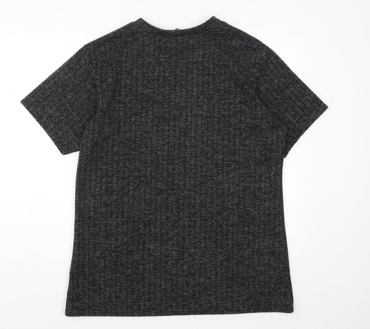 Stylewise Womens Grey Basic T-Shirt Size S