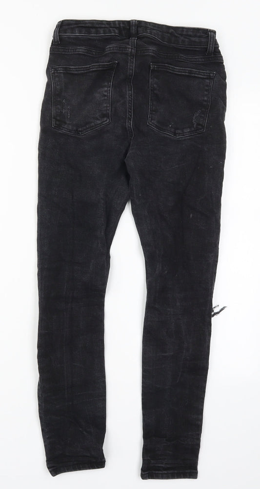 Denim Co Womens Black Denim Skinny Jeans Size 12 L26 in