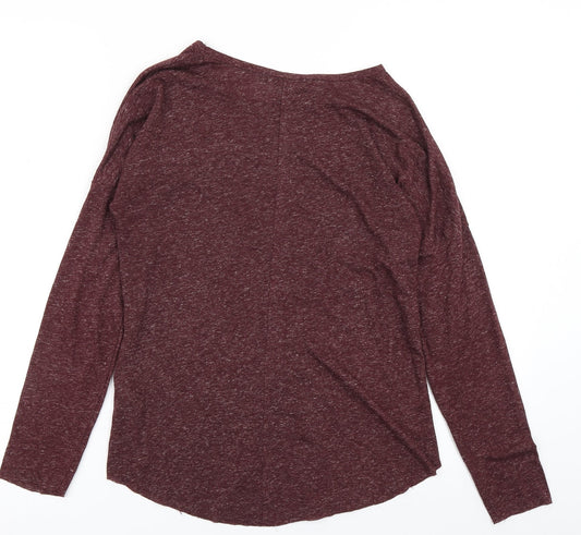 New Look Womens Purple Basic T-Shirt Size 8