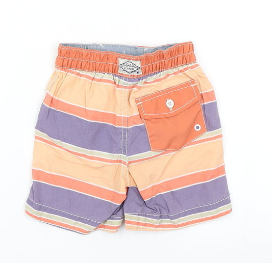 Gap Boys Orange Striped Utility Shorts Size 2 Years