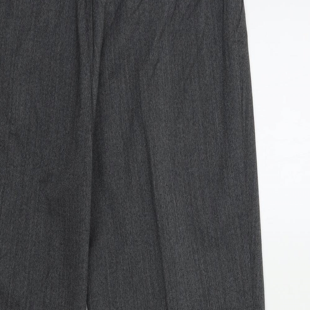 WOMEN ONLY Womens Grey Trousers Size 14 L28 in