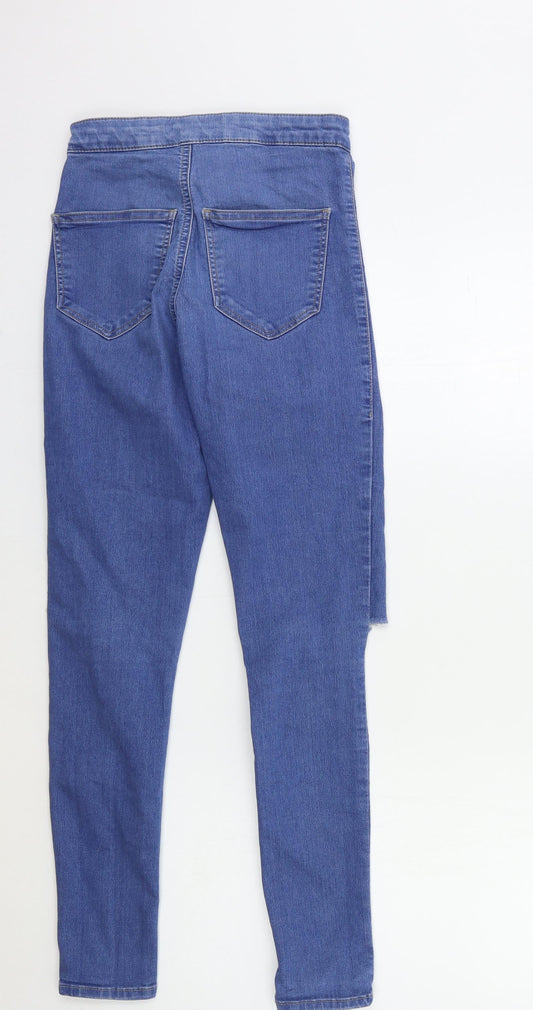 Topshop Womens Blue Denim Skinny Jeans Size 26 in L28 in