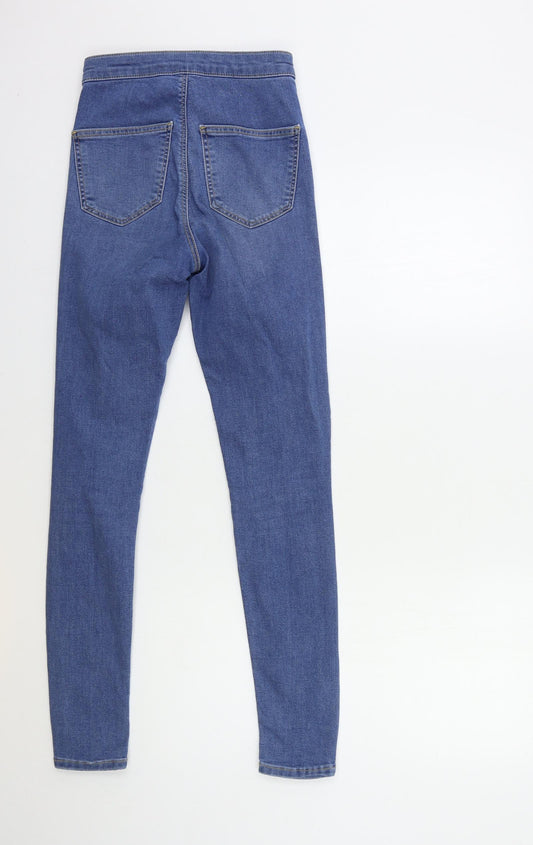 Topshop Womens Blue Denim Skinny Jeans Size 26 in L32 in