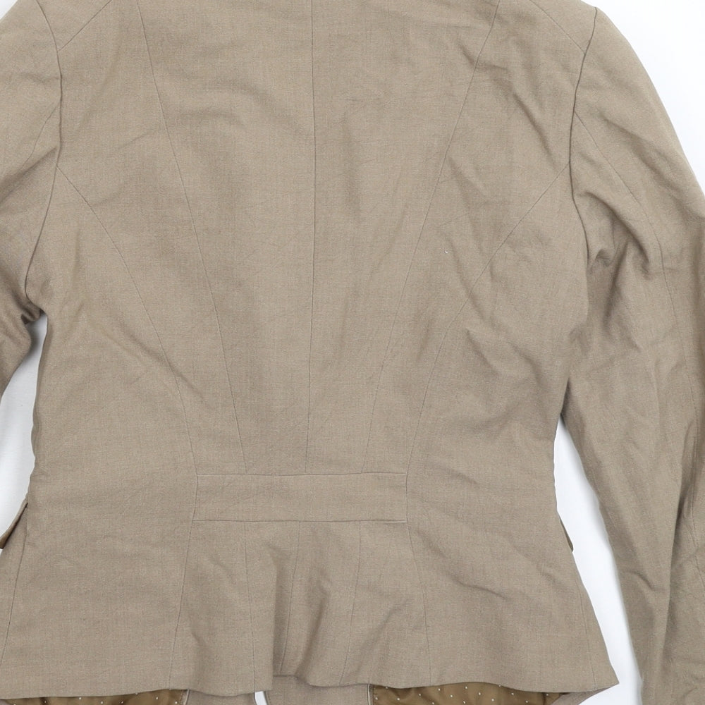 H&M Womens Grey Jacket Suit Jacket Size 12