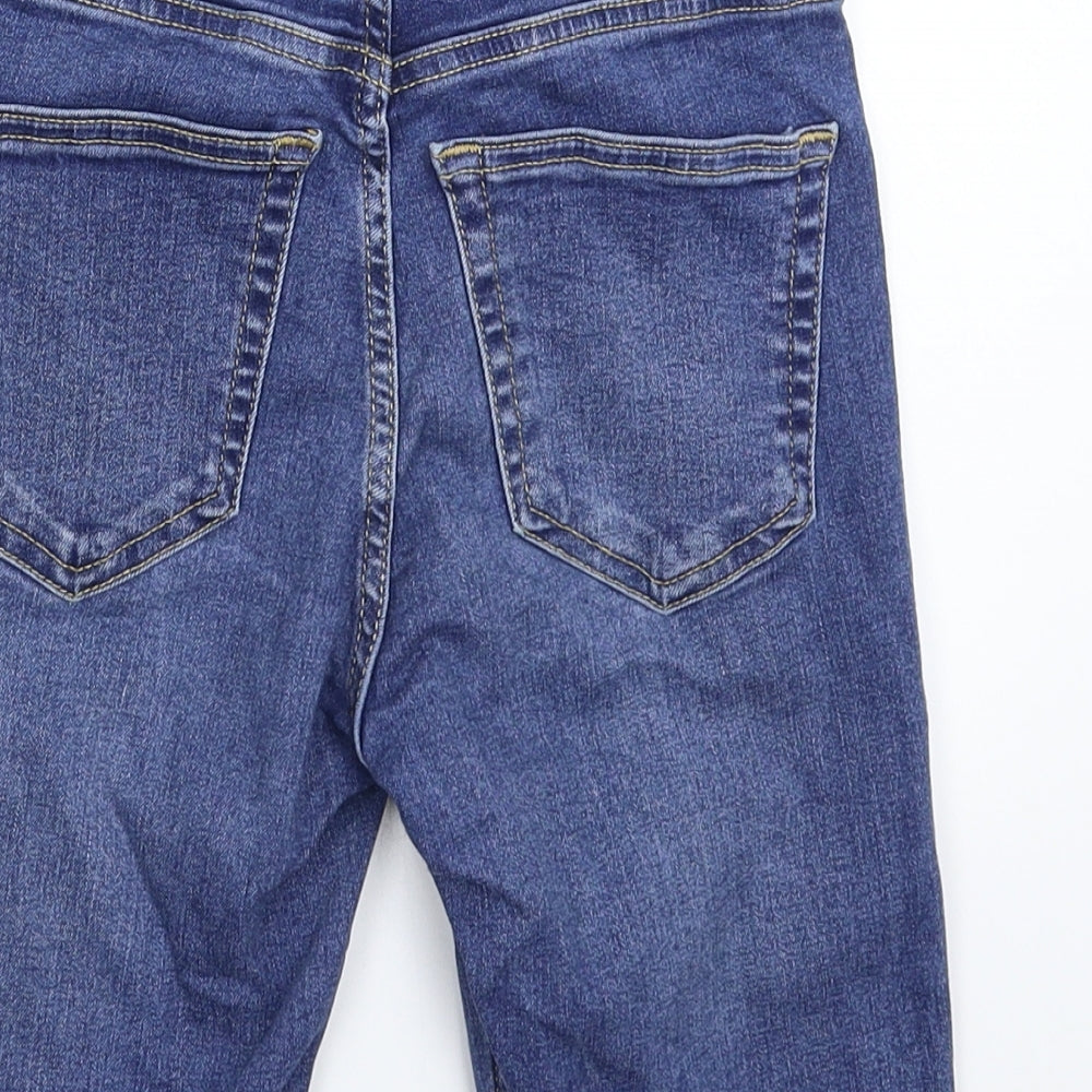 Topshop Womens Blue Denim Bermuda Shorts Size 25 in